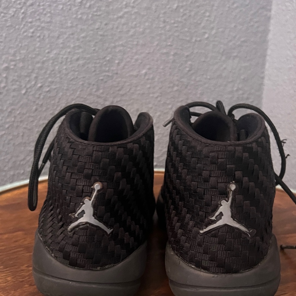 Jordan Kids Black and Gray Sneakers
